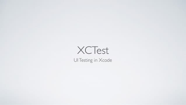 XCTest Automation with Swift